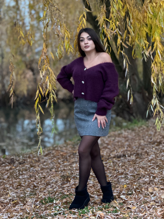 Jacheta cu nasturi din mohair [4]