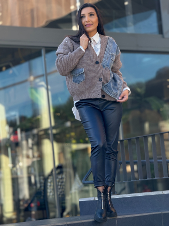 Jacheta cu nasturi si aplicatie din denim [1]