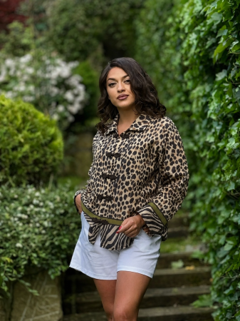 COLECTIA DE TOAMNA - Jacheta cu print animal print