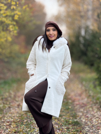 Jacheta lunga cu blanita la gluga si buzunare [4]