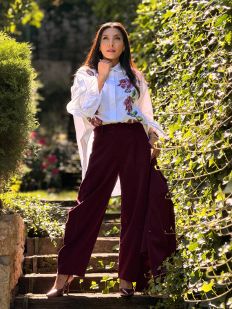 Pantaloni bordo cu buzunare [3]