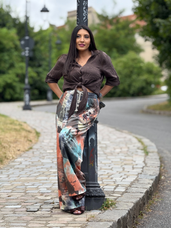 Pantaloni colorati cu imprimeu Mickey Mouse [1]