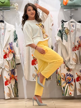 Imbracaminte de dama - Pantaloni cu buzunar pe lateral