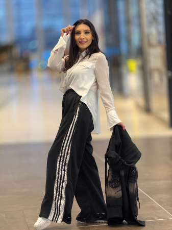 COLECTIA DISNEY - Pantaloni cu fermoar si dantela