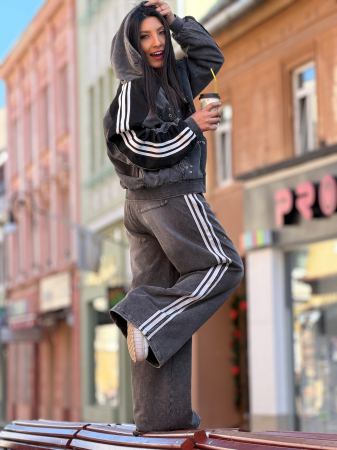 Pantaloni din bumbac cu capse [5]