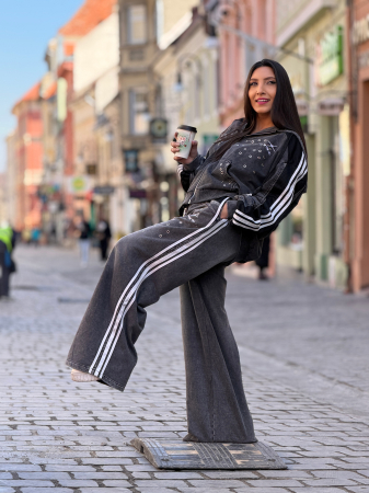 Pantaloni din bumbac cu capse [3]