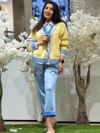 Pantaloni - Pantaloni din piele intoarsa cu snur