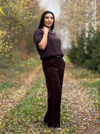 Pantaloni maro din catifea [1]