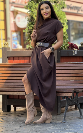 Rochie asimetrica cu curea [2]