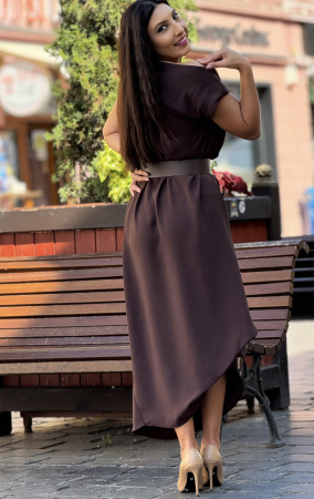 Rochie asimetrica cu curea [6]