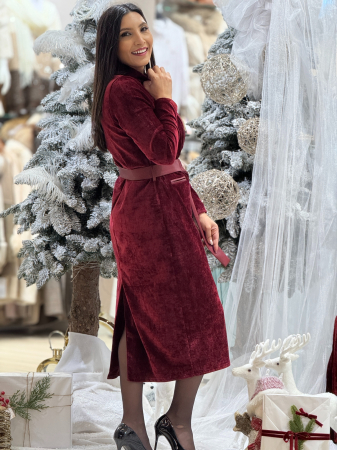 Rochie bordo cu fermoar [3]