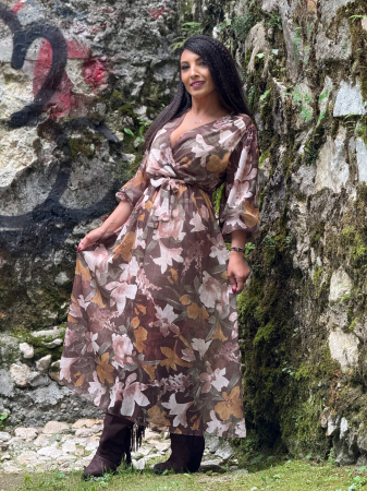 Rochie cu anchior si imprimeu flori [6]