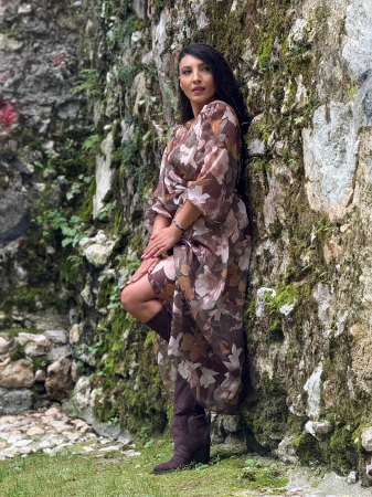 Rochie cu anchior si imprimeu flori [2]