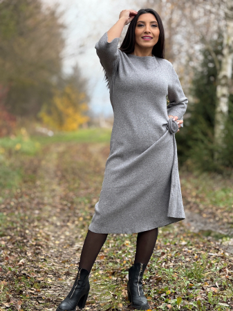 Rochie cu brosa floare [2]