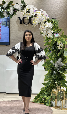 Rochii de eveniment - Rochie cu dantela la maneca