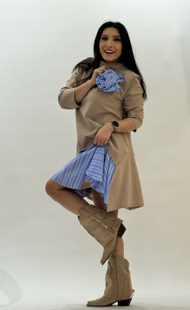 Rochie cu floare albastra [0]