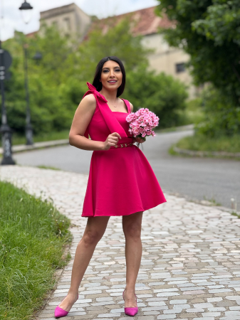 Rochie cu fundita pe umar [1]