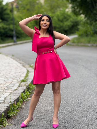 Rochie cu fundita pe umar [6]