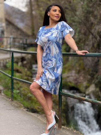 Rochii de zi - Rochie cu imprimeu floral