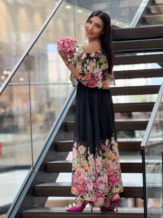 Rochie cu imprimeu floral [3]