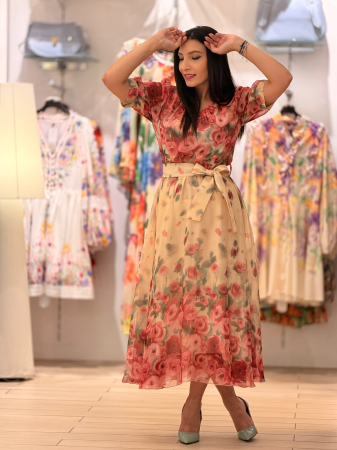 Rochie cu trandafiri rosii [2]