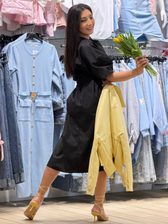 Rochie din bumbac cu flori colorate jos [6]