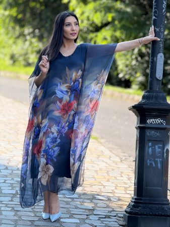 Rochie din matase cu crin [3]