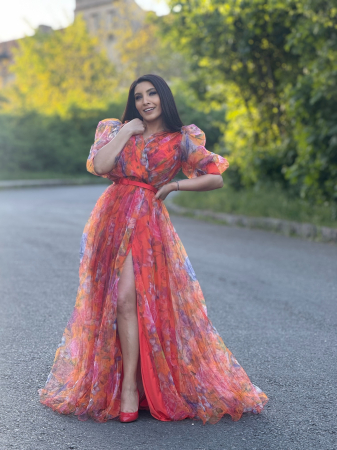 Rochie din tulle colorata [2]