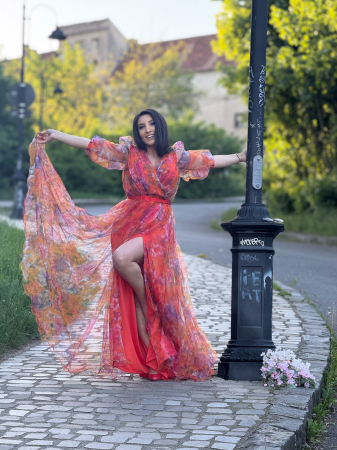 Rochie din tulle colorata [0]