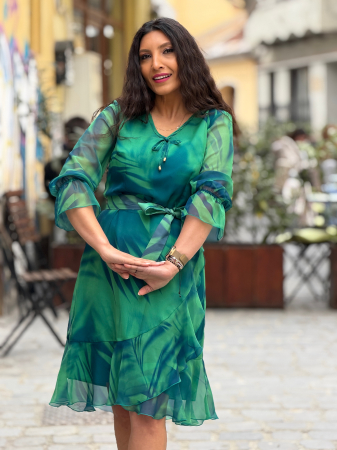 Rochie din voal cu snur [5]