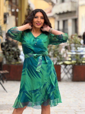 Rochie din voal cu snur [6]