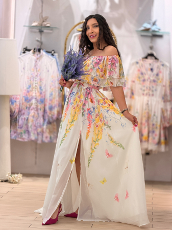 Rochie florala cu volane vaporoase [4]