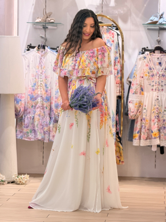 Rochie florala cu volane vaporoase [2]