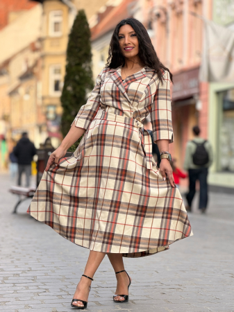 Rochie in carouri in clos [5]