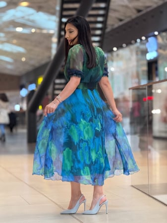 Rochie in degradee cu  manecuta [1]