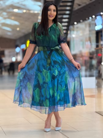 Rochie in degradee cu  manecuta [2]