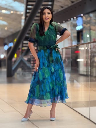 Rochie in degradee cu  manecuta [5]