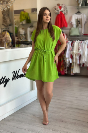 Rochii de zi - Rochie lejera cu cordon in talie