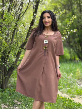 Rochie lejera cu nasturi decorativi [7]