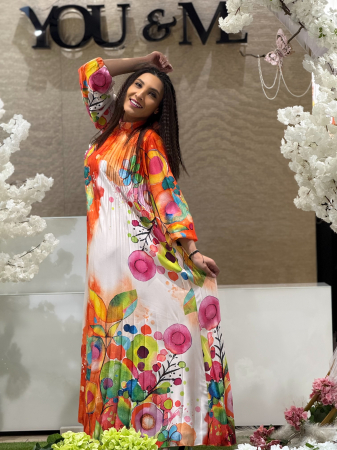 Rochie lunga colorata [4]