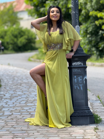 Rochie lunga cu detaliu in talie [6]