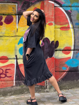 Rochie lunga cu imprimeu Daisy Duck [5]