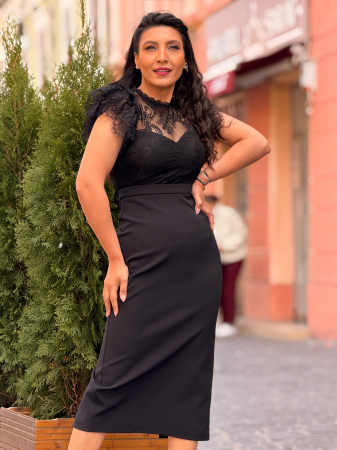 Rochie neagra cu dantela [1]