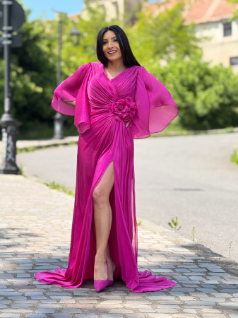 Rochie roz cu floare [5]