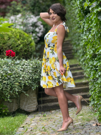 Rochie scurta cu imprimeu lamai [3]