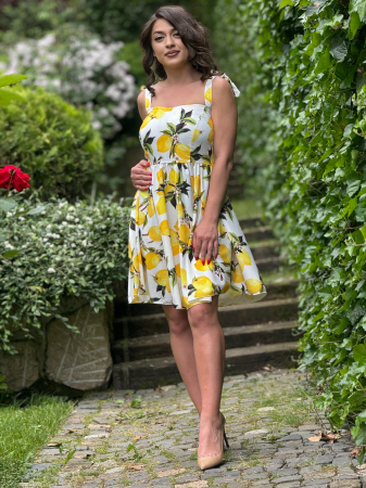 Rochie scurta cu imprimeu lamai [2]