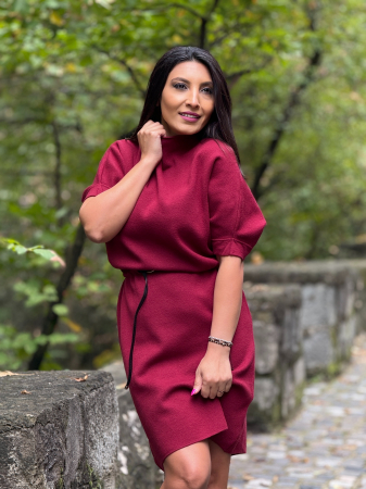 Rochie tricotata cu curea [1]