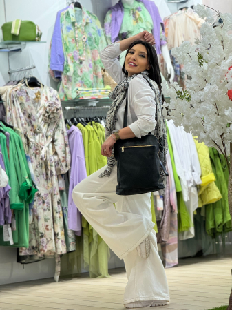 Genti - Rucsac din piele cu fermoar