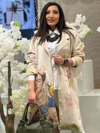 Sacou imprimat cu design artistic [1]