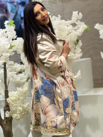 Sacou imprimat cu design artistic [3]